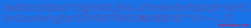 AgeOfAwakeningHollow Font – Red Fonts on Blue Background