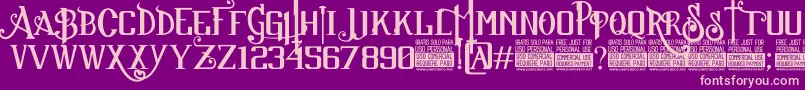 fuente SuckerFontJcFonts – Fuentes Rosadas Sobre Fondo Morado