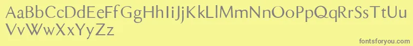 DualisLite Font – Gray Fonts on Yellow Background