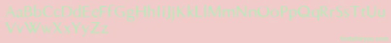 DualisLite Font – Green Fonts on Pink Background