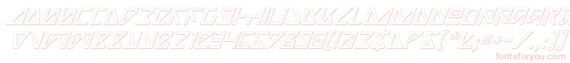 NickTurboItalic3D Font – Pink Fonts on White Background