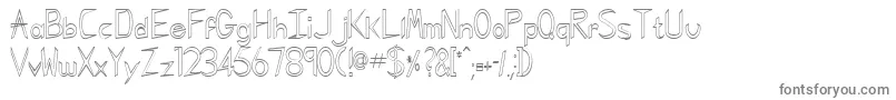 GregorianHollowNormal-fontti – harmaat fontit