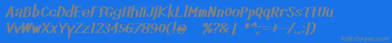 Dyst Font – Gray Fonts on Blue Background