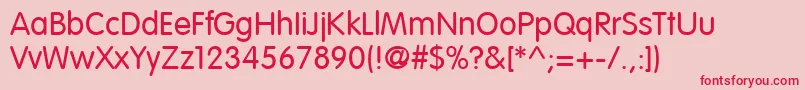More about VagRoundedLtLight Font VagRoundedLtLight Font – Red Fonts on Pink Background