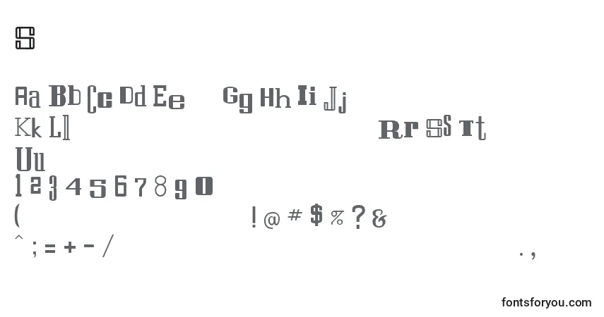 Шрифт SaintfrancisNormal – алфавит, цифры, специальные символы