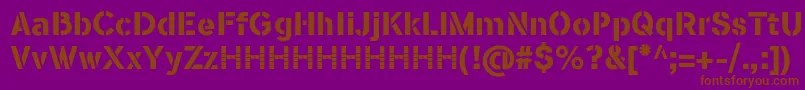 En savoir plus sur la police FlamanteSten Police FlamanteSten – polices brunes sur fond violet