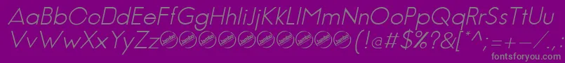 fuente JambeticaLightItalic – Fuentes Grises Sobre Fondo Morado