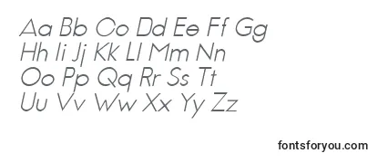 JambeticaLightItalic Font