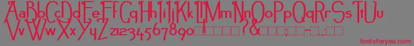 NEBB Font – Red Fonts on Gray Background