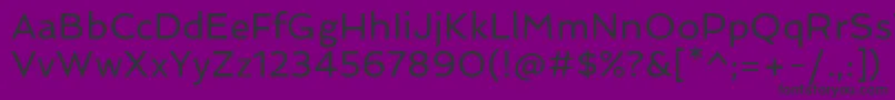 SpinnakerRegular-Schriftart – Schwarze Schriften auf violettem Hintergrund