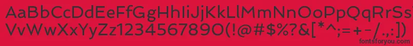 SpinnakerRegular Font – Black Fonts on Red Background