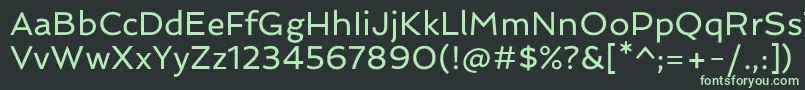 SpinnakerRegular Font – Green Fonts on Black Background