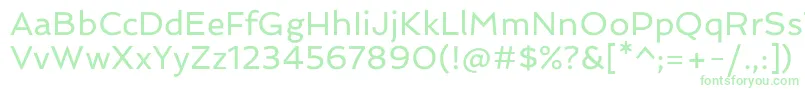 SpinnakerRegular Font – Green Fonts on White Background