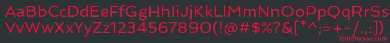 SpinnakerRegular Font – Red Fonts on Black Background
