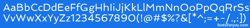SpinnakerRegular Font – White Fonts on Blue Background