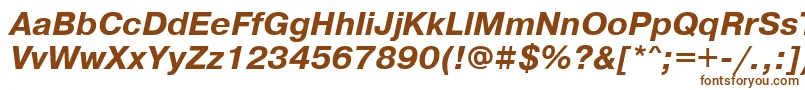 PragmaticakoicttBolditalic Font – Brown Fonts on White Background