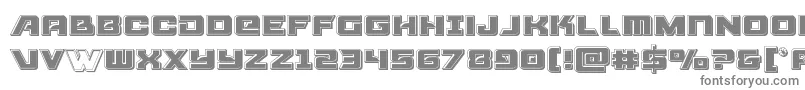 Aircruiserbevel Font – Gray Fonts on White Background