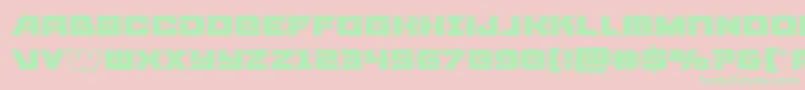 Aircruiserbevel Font – Green Fonts on Pink Background