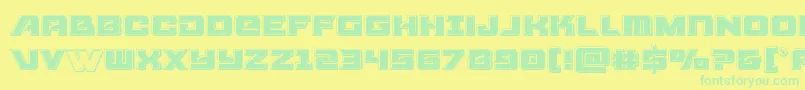Más sobre la fuente Aircruiserbevel fuente Aircruiserbevel – Fuentes Verdes Sobre Fondo Amarillo