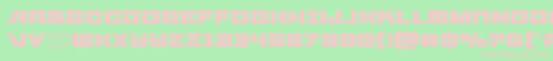 Aircruiserbevel Font – Pink Fonts on Green Background