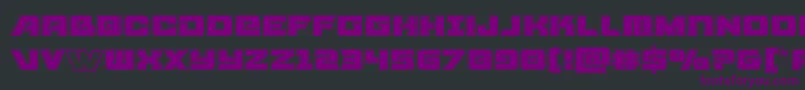 Aircruiserbevel Font – Purple Fonts on Black Background