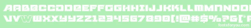 Aircruiserbevel Font – White Fonts on Green Background