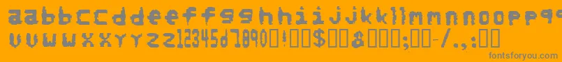 Norefunds Font – Gray Fonts on Orange Background