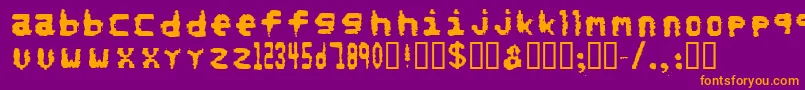 Norefunds Font – Orange Fonts on Purple Background