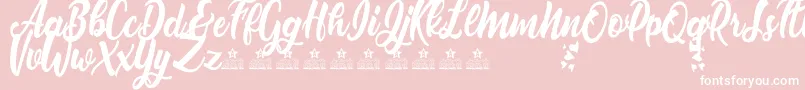 NirvanaPersonalUse Font – White Fonts on Pink Background