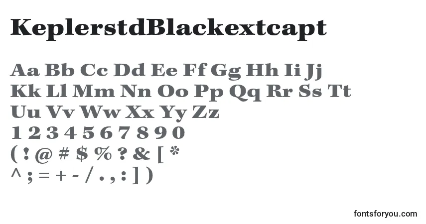 Fuente KeplerstdBlackextcapt - alfabeto, números, caracteres especiales