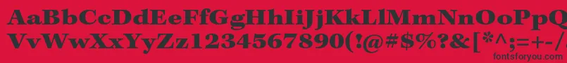 KeplerstdBlackextcapt Font – Black Fonts on Red Background