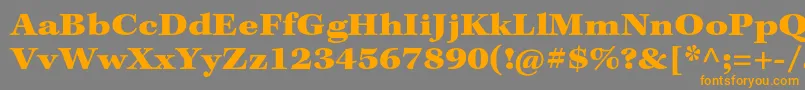 KeplerstdBlackextcapt Font – Orange Fonts on Gray Background