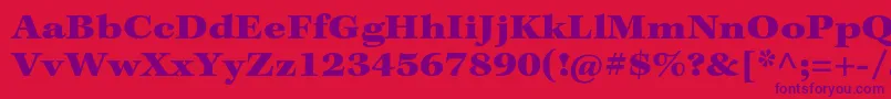 KeplerstdBlackextcapt Font – Purple Fonts on Red Background