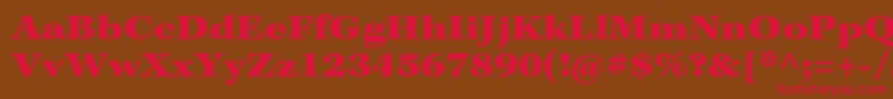 KeplerstdBlackextcapt Font – Red Fonts on Brown Background