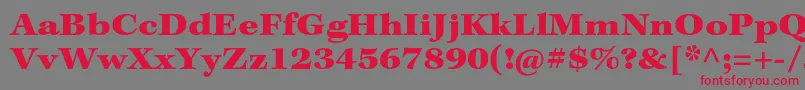 KeplerstdBlackextcapt Font – Red Fonts on Gray Background