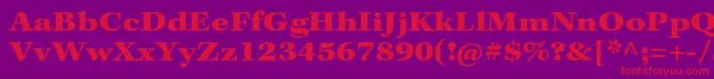 KeplerstdBlackextcapt Font – Red Fonts on Purple Background