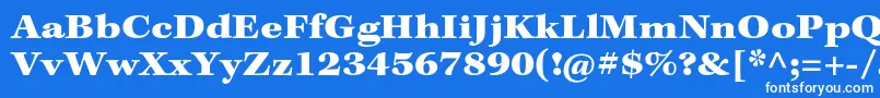 KeplerstdBlackextcapt Font – White Fonts on Blue Background