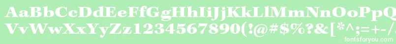 KeplerstdBlackextcapt Font – White Fonts on Green Background