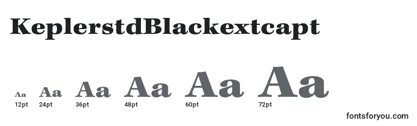 Размеры шрифта KeplerstdBlackextcapt