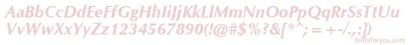 CgOmegaРџРѕР»СѓР¶РёСЂРЅС‹Р№РљСѓСЂСЃРёРІ Font – Pink Fonts on White Background