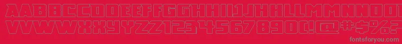 Broadd Font – Gray Fonts on Red Background