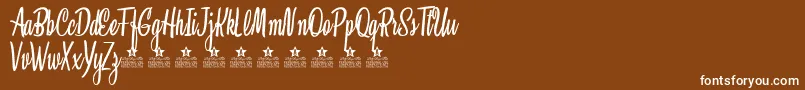 ClaricePersonalUse Font – White Fonts on Brown Background