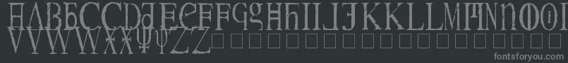 Magnav Font – Gray Fonts on Black Background