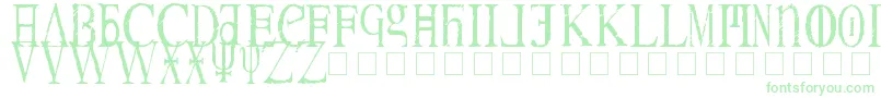 Magnav-Schriftart – Grüne Schriften