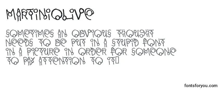 Review of the MartiniOlive Font