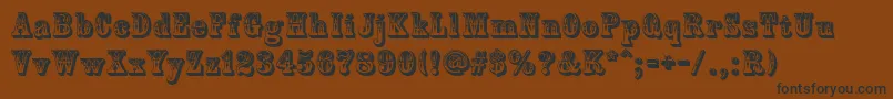 CountryWestern Font – Black Fonts on Brown Background