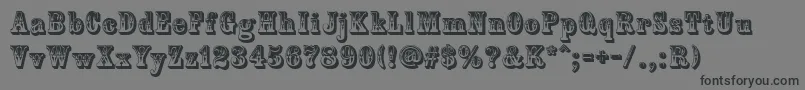 CountryWestern Font – Black Fonts on Gray Background