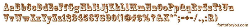 Шрифт CountryWestern – коричневые шрифты