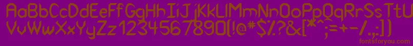 Venom Font – Brown Fonts on Purple Background