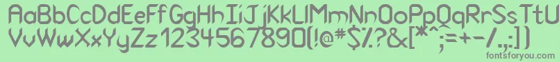 Venom Font – Gray Fonts on Green Background